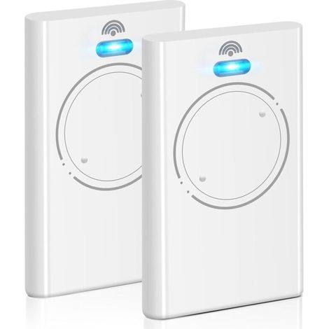 Lot de 2 télécommandes 868 MHz pour ouvre-porte de garage XT2 868 SLH LR, 2 canaux, blanc (1/5)