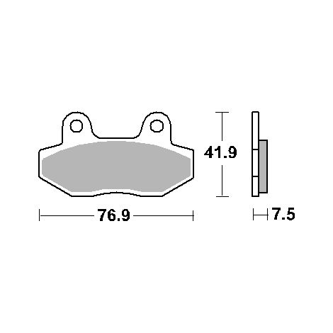 Plaquettes de frein SBS KH86 Street Standard Céramique Noires