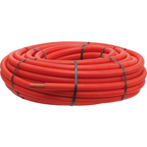 100 m tube PER pré-gainé rouge Ø12 - Somatherm