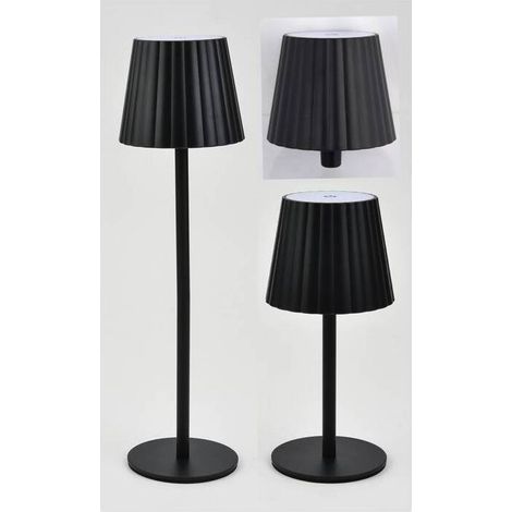 LAMPADA LED RICARICABILE 3 IN 1 ALBA NERO