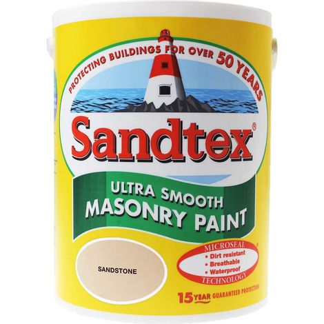 Sandtex 15 Year Microseal Smooth Masonry - Sandstone - 5L