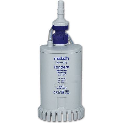 Pompa ad immersione Twin 19 L/min con valvola