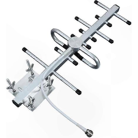 Antenne extérieure amplifiée 4K HD pour signaux VHF/UHF, portée jusqu'à 480 km (300 miles), sans amplificateur. Bonne qualité. (1/5)