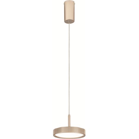 Lampada a sospensione NINA D19 cm in metallo verniciato Oro 1 Luce Led (1/3)