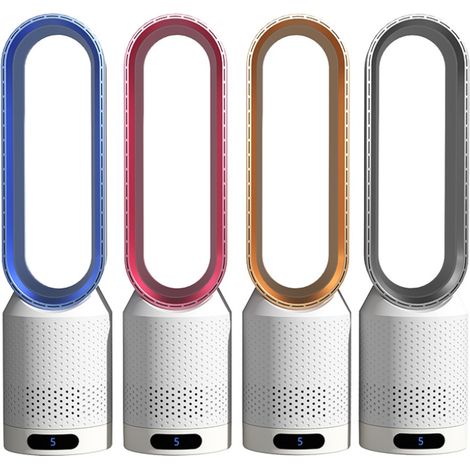 58 cm Tischventilator mit 8 Geschwindigkeitsstufen und Timerfunktion, geeignet für Wohn- und Schlafzimmer (blau, 1 Stück, europäischer Standardstecker). (1/4)