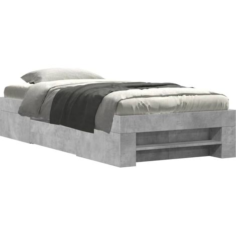 Maison Exclusive - Estructura de cama madera de ingeniería gris h (1/5)