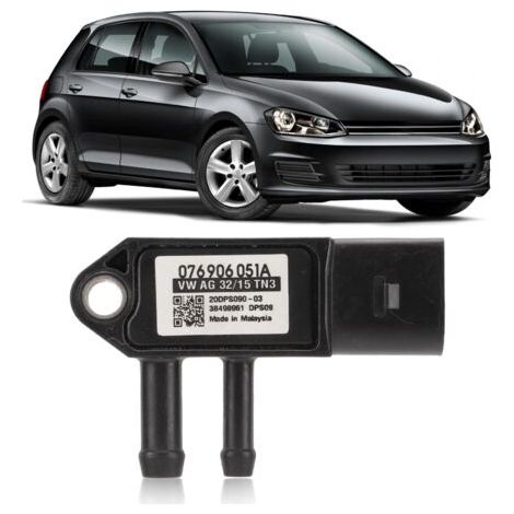 DEESSE SHOP-Capteur de Pression DPF, 076906051A Capteur de Pression Différentielle Diesel DPF Connecteur 3 Broches Remplacement pour A3 A4 A6 S4 S6 A (1/5)