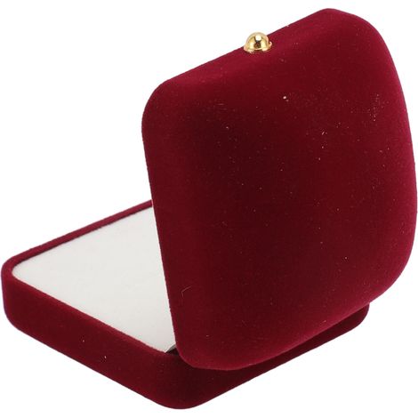 Boîte à bijoux en velours, élégante et raffinée, idéale pour les voyages, les fiançailles, les mariages et les anniversaires. (1/5)