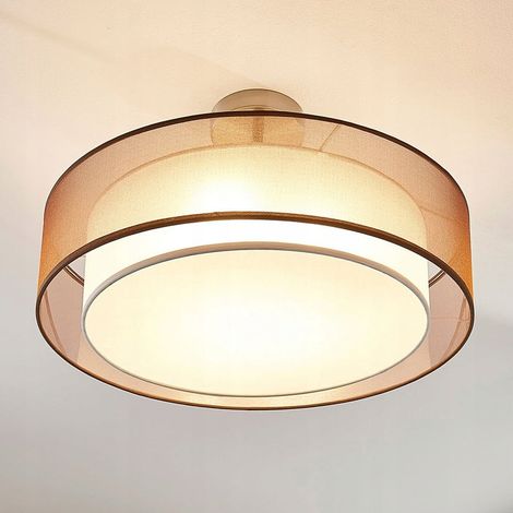 [GEBRAUCHT] B-Ware Lindby LED-Deckenlampe Pikka Deckenlampe Lampe Leuchte 3-stufig dimmbar braun (1/2)