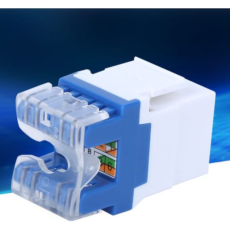 3-teiliges RJ45 180°-Modul für Keystone CAT5E UTP Computernetzwerkanschluss