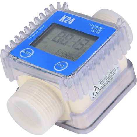 Digitaler Turbinen-Dieselöl-Kraftstoff-Durchflussmesser 1" BSPP für Chemikalien, Flüssigkeiten und Wasser (1/5)