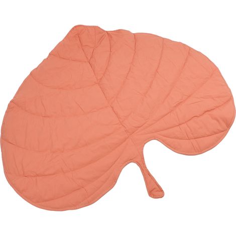 Tappetino da gioco per neonati, per bambini piccoli, a forma di foglia di cotone, cuscino per gattonare, tappetino da pavimento, decorazione per la cameretta, rosa. (1/2)