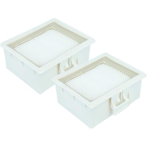 vhbw 2x Filtro compatible con Bosch BGL3ECO10, BGL3B330, BGL3ECO11, BGL3A400, BGL3A414 aspiradora - filtro de escape HEPA blanco