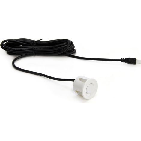 Kit de capteurs de stationnement arrière avec avertisseur sonore, 8 capteurs, blanc amio-01599 (1/5)