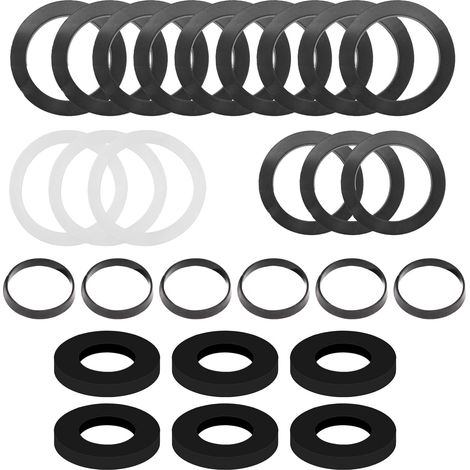 27pcs Kit Joint Siphon Evier Lavabo Pour Tuyau D’évacuation De Cuisine Diametre Dn40 40 mm G1½ Pouce Joints Siphon D'évacuatio évier Coin Plats Et Comprend (40mm 27pcs) (1/5)