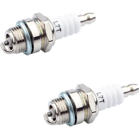10 bujías L7T de 2 tiempos, bujías de repuesto para motosierra, desbrozadora, cortacésped, cortasetos, accesorios de repuesto, color blanco. (1/5)