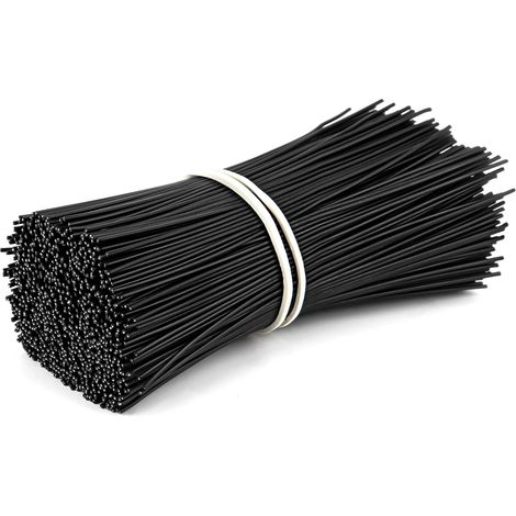 1000 pezzi di fascette stringicavo flessibili in plastica per fissare cavi, sacchetti da imballaggio, giardinaggio, 15 cm (1/5)