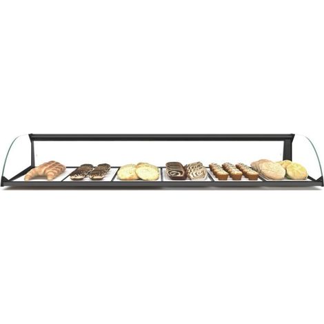 Vitrine d'exposition neutre Symply - 1190 mm - Sans base - Sayl
