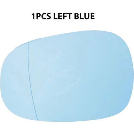 1 Stück Ersatz-Außenspiegelglas links & rechts für BMW E90 E91 3er Limousine Facelift 318d 320d 320i 2009-12, blau, beheizt – 1 Stück links, blau