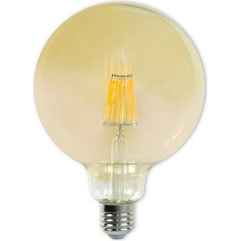 Trade Shop - Vintage Filament LED-Lampe, 8 Watt, E27, Kugel, G125, warmes Licht, 3000 K, G125-OC -