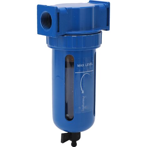 Filtre air comprimé purge manuelle laiton acier inox durcissement élevé séparateur eau compresseur 1/2in NPT (1/5)