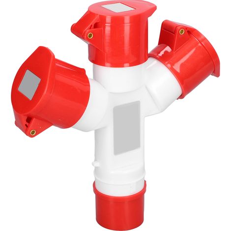 Industrielle wasserdichte elektrische Steckdose, 3-fach 16A, für Innen- und Außenbereich, HR‑1014 (1/5)