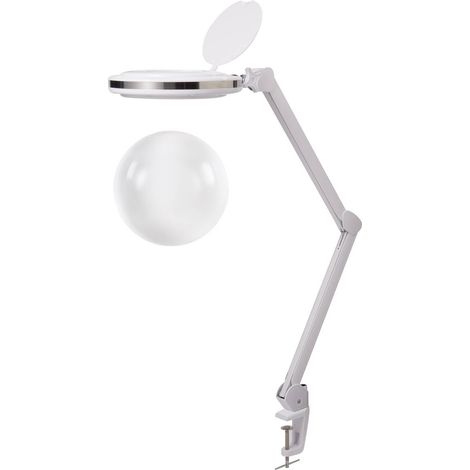 [NEUWERTIG] B-Ware Toolcraft Lupenleuchte 127mm 1.75x LED dimmbar Tischklemme Ersatzlinse 820lm