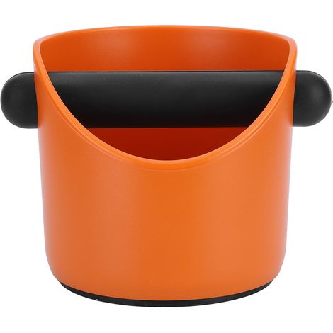 Mini Bac à Café Moulu Anti-Dérapant Porte-Filtre Droit pour Maison - Récipient Orange (1/5)