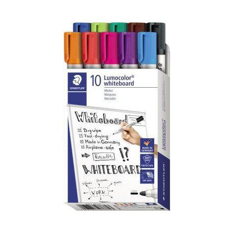 STAEDTLER Whiteboardmarker STAEDTLER® Lumocolor® 351 2mm farbig sortiert 10 St./Pack.