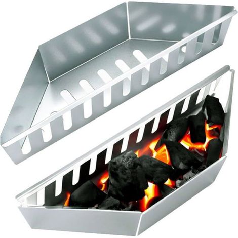 2PCS Panier de Barbecue, Panier à charbon de bois pour grill Pour Barbecues à Boules de 39 cm, Facile à Laver, Peut Être Superposé (1/5)