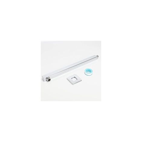 Bras de douche de 16 pouces, rallonge de pommeau de douche à effet pluie, en acier inoxydable épais pour pommeau de douche à effet pluie de salle de bain (1/5)