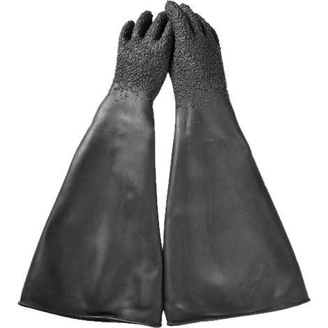 Gants de soudage Gants de ponceuse, paume épaisse avec particules sans couture et non doublées, résistants à l'usure et durables. (1/4)
