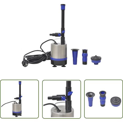 The Living Store Springbrunnenpumpe 50 W 1750 L/h - Teichpumpe - Brunnenpumpe - Wasserpumpe - Gartenpumpe - Wasserspielpumpe (1/5)
