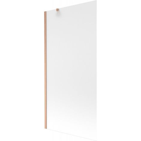 Mexen Next paroi de douche 1-volet 90 x 150 cm, givré, cuivre brossé - 895-090-000-00-30-65 (1/5)