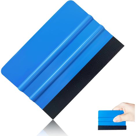 1 Raclette Feutre, Bordure Souple, Plastique Durable, Pour Film Vinyle, Pose Teinte (1/2)
