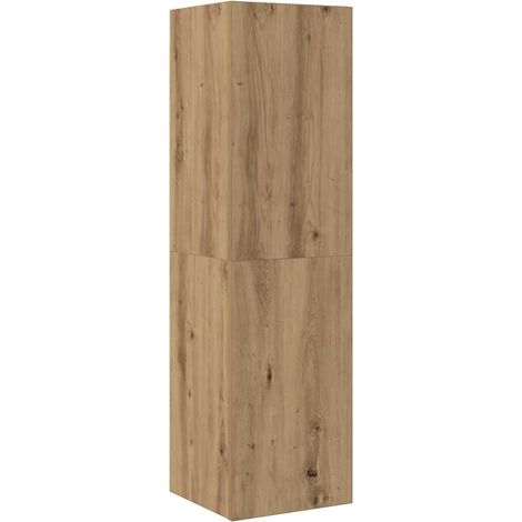 Meuble TV,Banc TV,Armoire TV chêne artisanal 30,5x30x110 cm bois d'ingénierie CFW622549 (1/5)