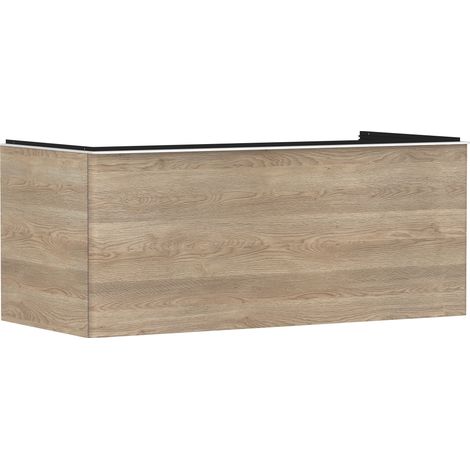 Waschtischunterschrank Xelu Q 1180x485x550mm Ei natur Griff mattweiß (1/5)