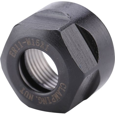 Er11 Collet Écrou de serrage pour mandrin de fraise avec corps noir M15×1 (1/5)