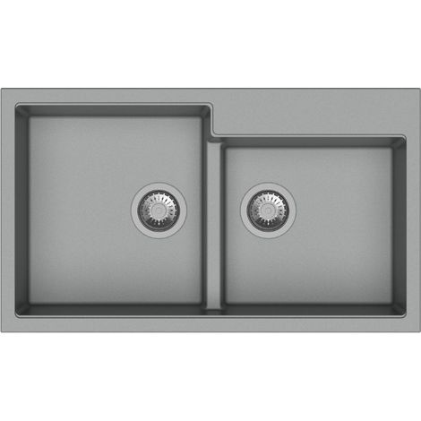 Lavello 2 vasche croma TIPTOE N200 (1/2)