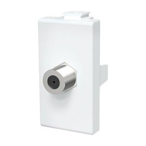 CONNETTORE F TV SAT DIRETTO ABM - BIANCO- 8 pezzi