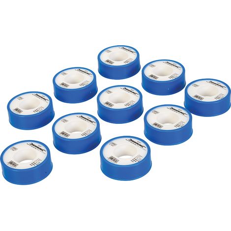10 x Rolle PTFE-Band weiß 12 m x 12 mm (1/5)