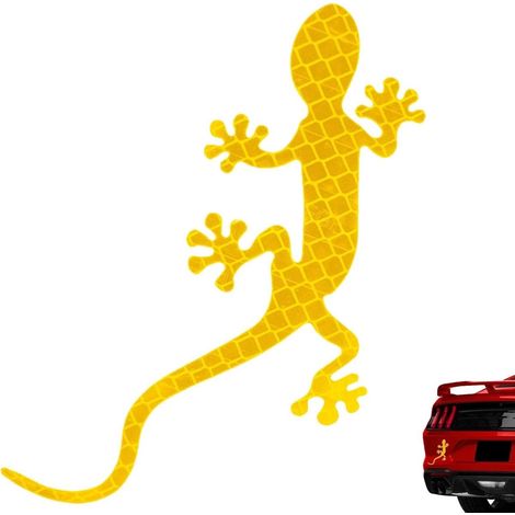 Autocollant réfléchissant de sécurité pour voiture et vélo Réflecteur phosphorescent et fluorescent 16,5 x 11 cm Jaune Pour améliorer la visibilité (1/4)