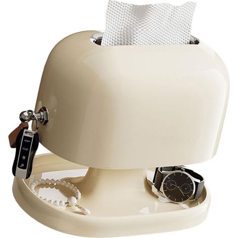 Scatola Stoccaggio dei Tessuti per Ufficio Domestico E Utilizzo Decorativo Porta Tovagliolo con Contenitore per Asciugamano Carta da Deposito,(2218cm) (1/5)