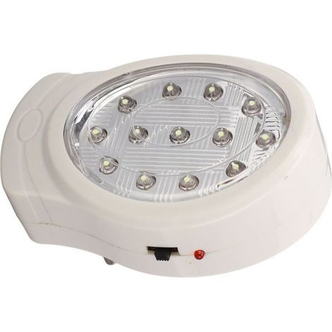 Lampe de Secours LED Rechargeable 2 W, Réglage à 2 Vitesses, économie D'énergie, Lumière de Panne de Courant à Brancher pour les Voyages à Domicile, au Bureau, Lumière Blanche (1/4)
