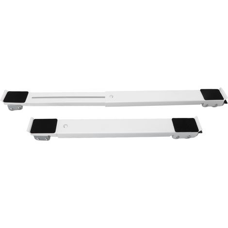 Ortviai Roulettes Réglables pour Appareils Électroménagers – Support Mobile Haute Résistance 300 kg, 2 roulettes + levier (1/4)