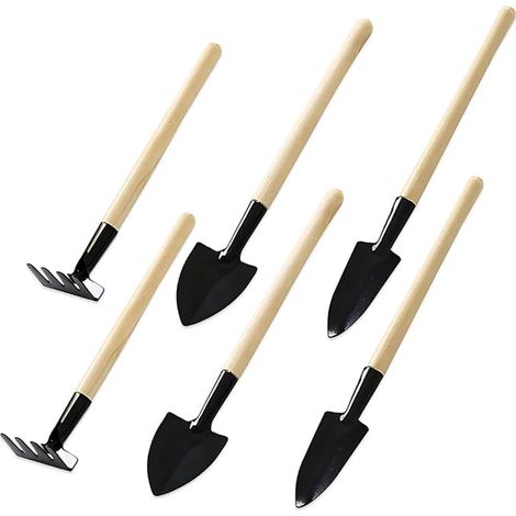 Outils de Jardinage, Mini Outil pour Repiquage et Ameublissement de la Terre, Accessoires La Plantation L'entretien Pots Et Plantes D'intérieur (1/5)