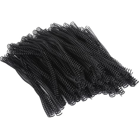 100 pièces spirale de reliure 14.3mm de diamètre 48 dents 4:1 115 pièces fil de papier A4 noir (1/5)