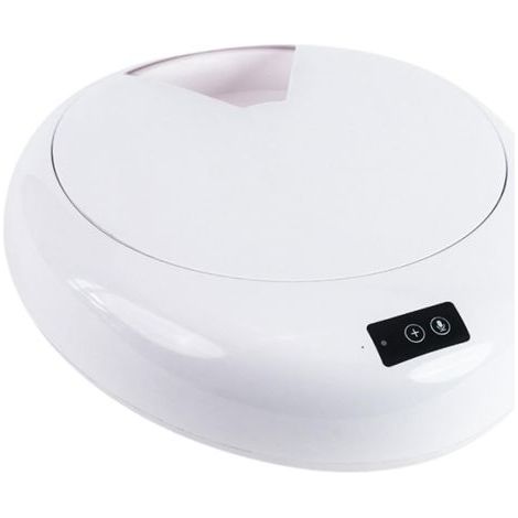 Distributeur Automatique croquettes pour Chat et Chiot, avec Plateau Amovible et minuterie pour 6 Repas. Idéal pour la Maison. Convient également, Blanc (1/5)