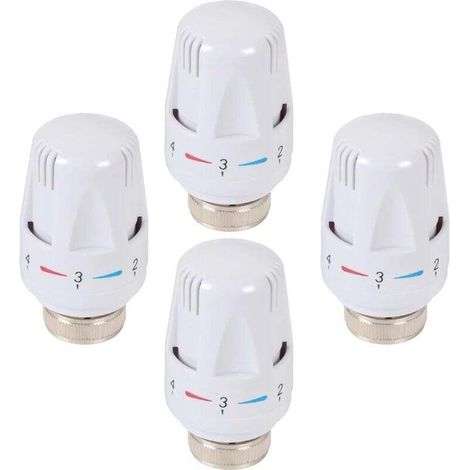 YMYNY 4PCS Tete Thermostatique Robinet Thermostatique Radiateur Tête de Remplacement de Vanne de Radiateur Valve de Radiateur Thermostatique M30 x 1,5 Tete Thermostatique Radiateur pour Maison Bureau