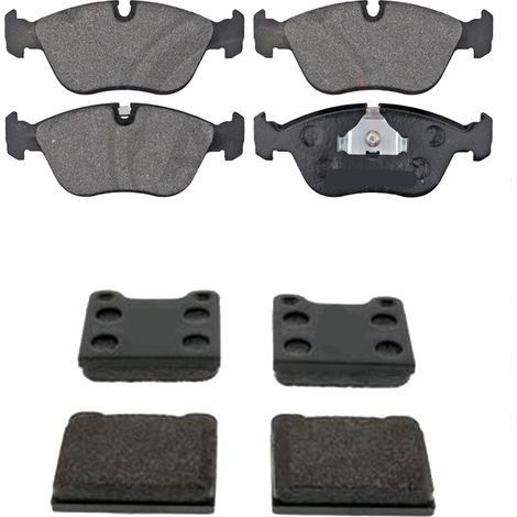 KIT PASTIGLIE FRENO ANTERIORI E POSTERIORI compatibile con SUBARU IMPREZA TRE VOLUMI (GD) / PASTIGLIE FRENANTI AUTO OEM P 78 015,P 78 011 / SOSTITUZIONE DIRETTA / BASSA POLVERE / SILENZIOSO